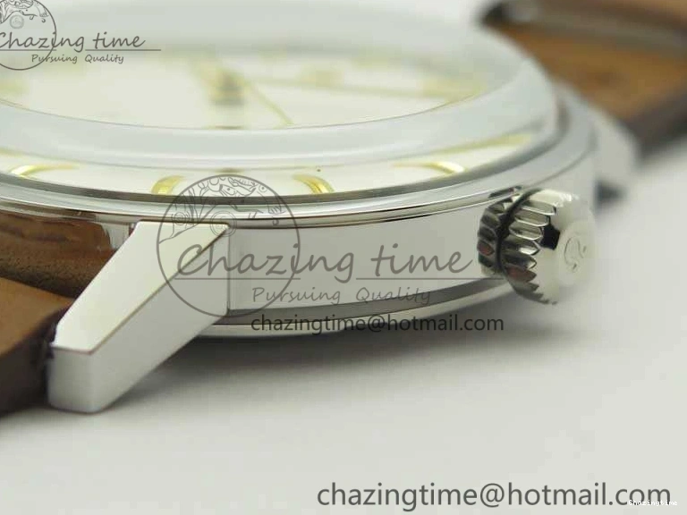 0304 Seamaster 30 1962 SS TW Best Edition White Dial YG Markers On Leather Strap MIYOTA Soft 8080